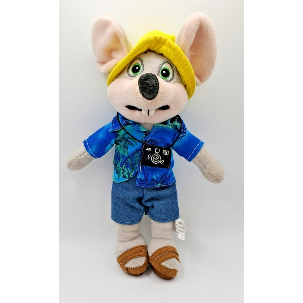 Chuck E Cheese Plush Stuffed Animal 12"‎ Mouse Tourist Limited Edition 2020